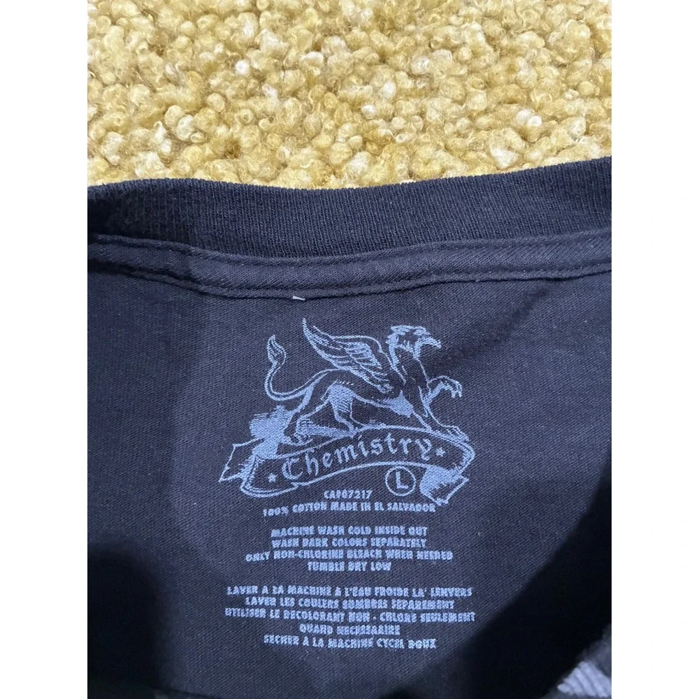 AC/DC Black Ice Graphic T-Shirt Chemistry Black Large 2008 Album Rock Tee - Picture 3 of 6